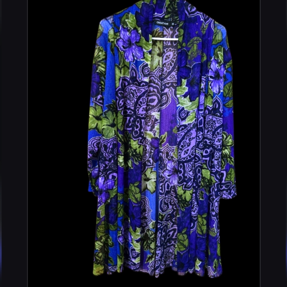 Creation Colorful Floral Kimmono